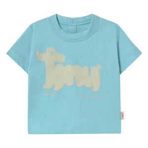 Tinycottons - Camiseta de perro de algodón orgánico | Azul claro
