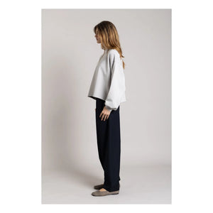 Smallable Woman - Sudadera de algodón orgánico Bria | Gris perla