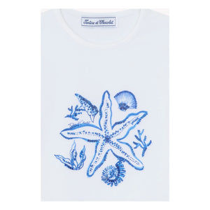 Tartine et Chocolat - Camiseta Estrella de Mar Perla | Blanco