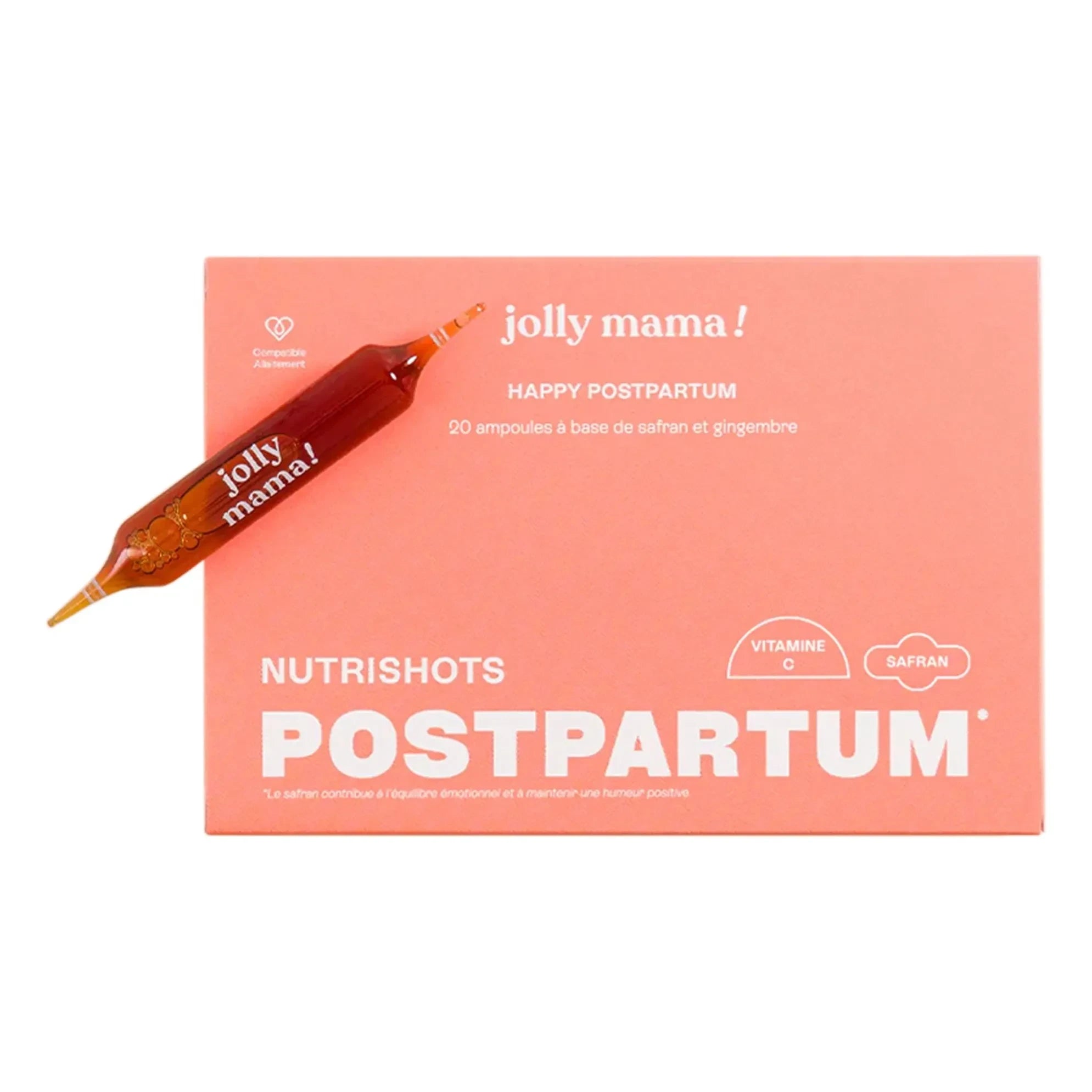 Jolly Mama - Suplemento alimenticio para una feliz maternidad - 20 ampollas de 10 ml