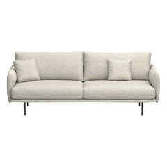 Panac Edition - Sofá de 3 plazas Isly con tejido bouclé - 205 cm | Blanco roto