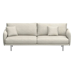 Panac Edition - Sofá de 3 plazas Isly con tejido bouclé - 205 cm | Blanco roto