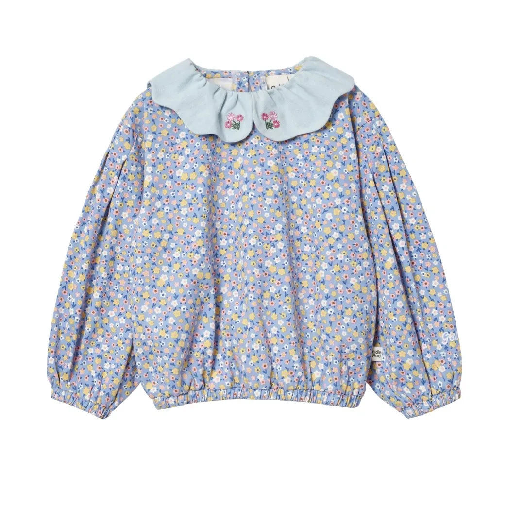 Goldie + Ace - Blusa Floral Azul