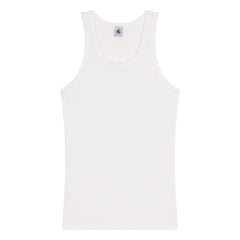 Petit Bateau - Camiseta sin mangas de algodón orgánico | Blanco