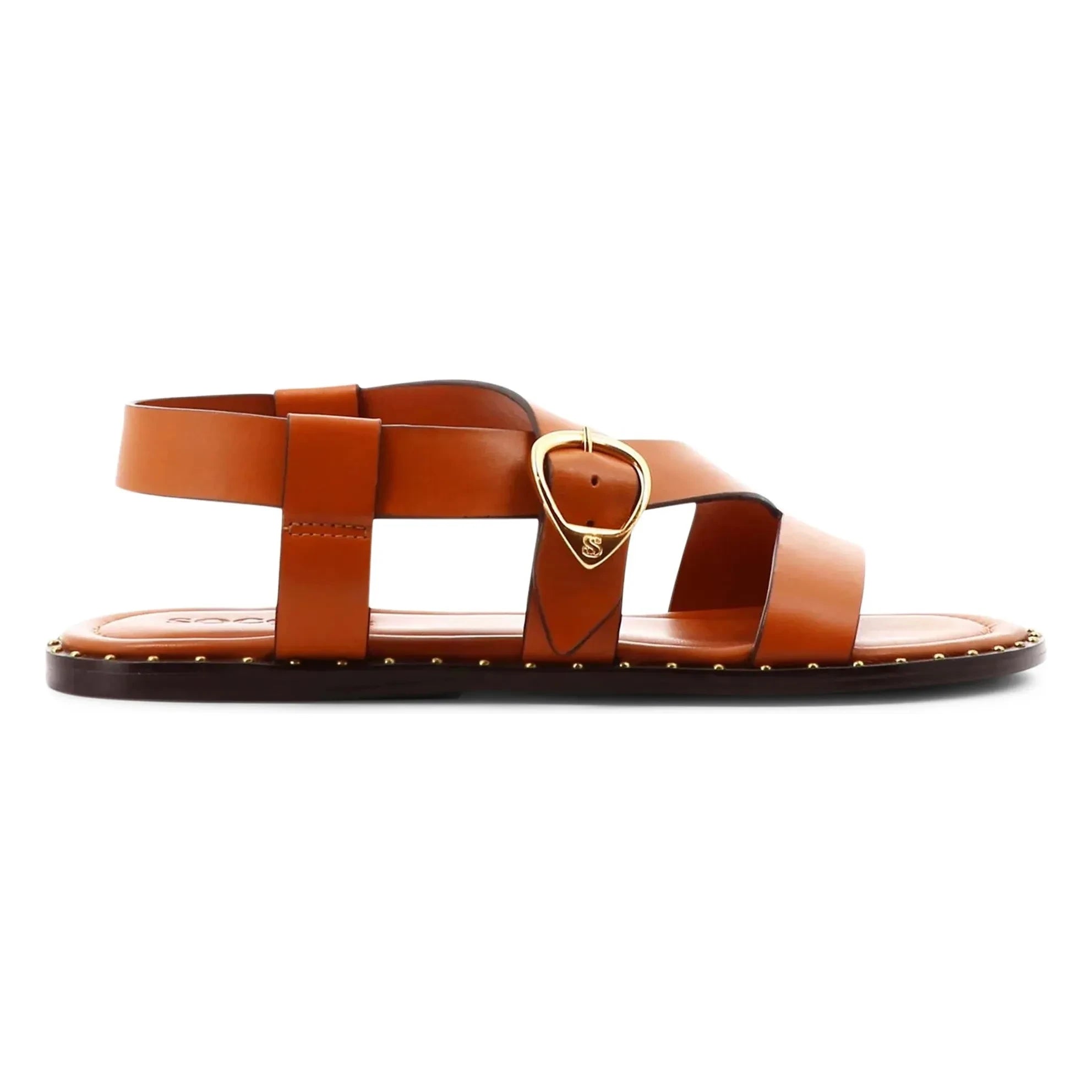Socque Paris - Sandalias de piel Hydra | Camel