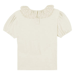Camiseta Polo bordado Niris Bonton | Crudo