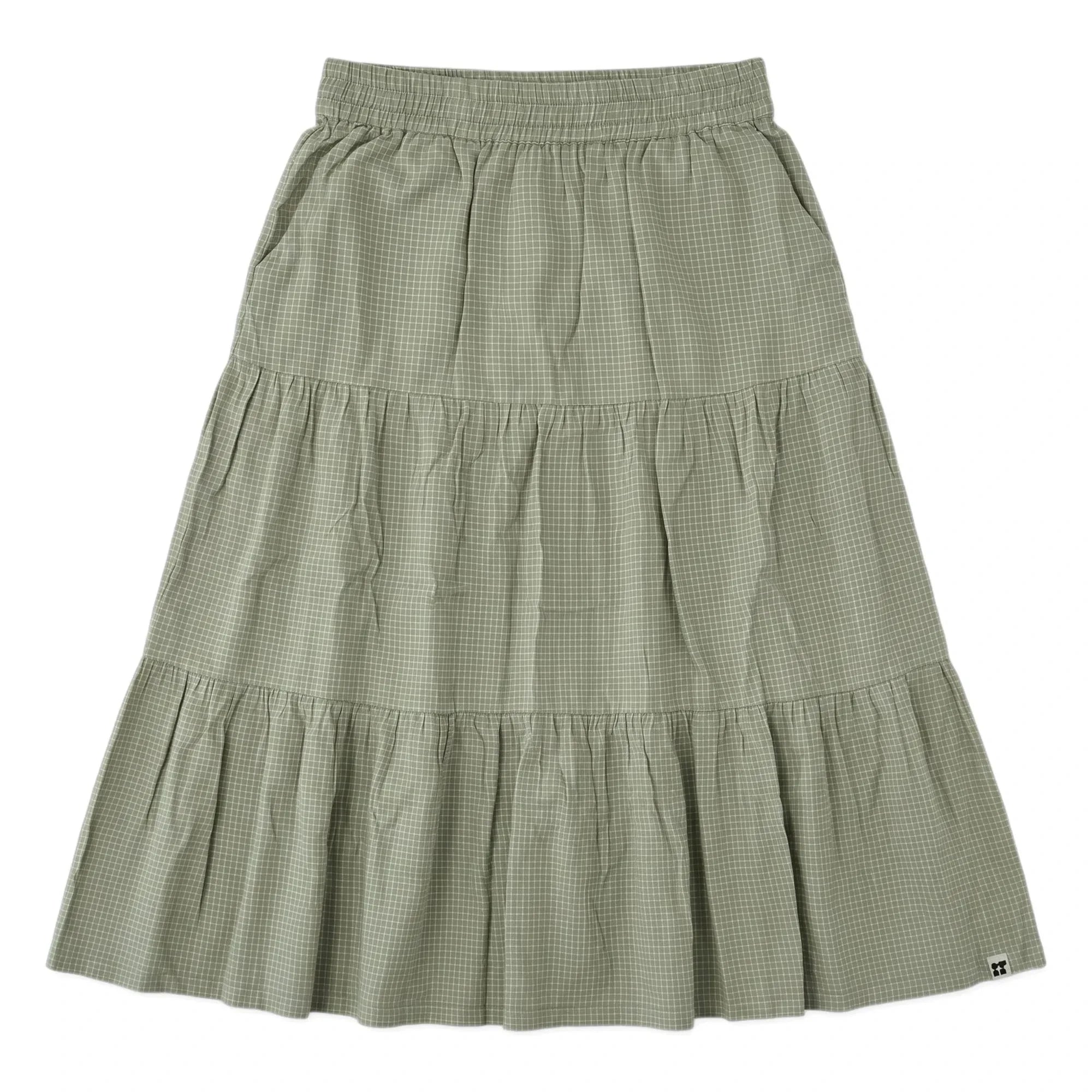 Cien Piezas - Falda Rosa Kareli | Verde Almendra