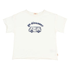 Búho - Go Discover Camiseta Algodón orgánico | Blanco
