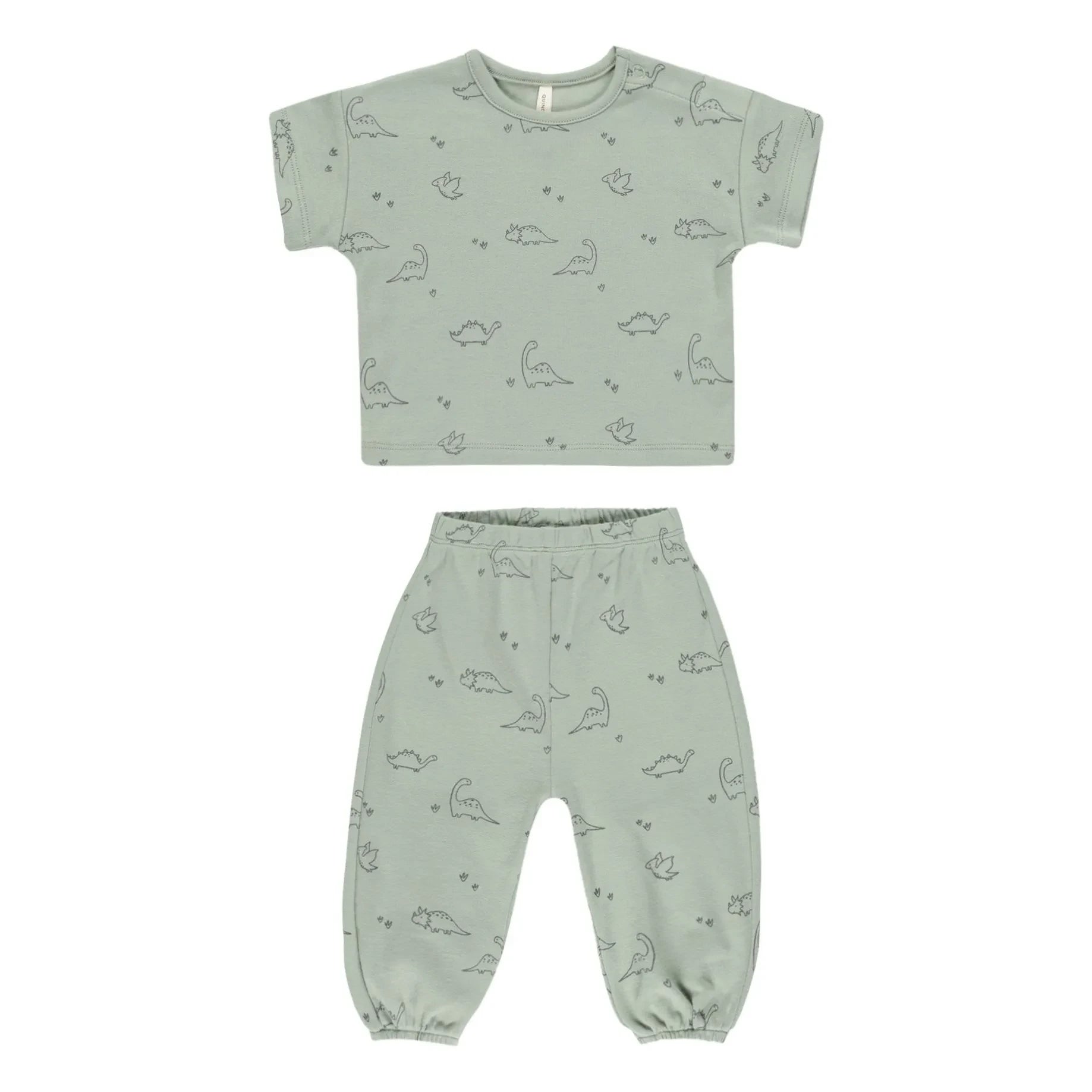 Quincy Mae - Conjunto de camiseta y pantalón | Verde pistacho