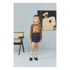 The Animals Observatory - Falda Corta Olingo Pois Denim | Azul Oscuro