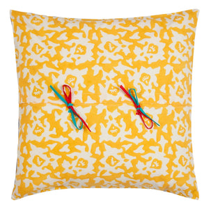 Lisa Corti - Funda de cojín Arabesque Corolla | Amarillo