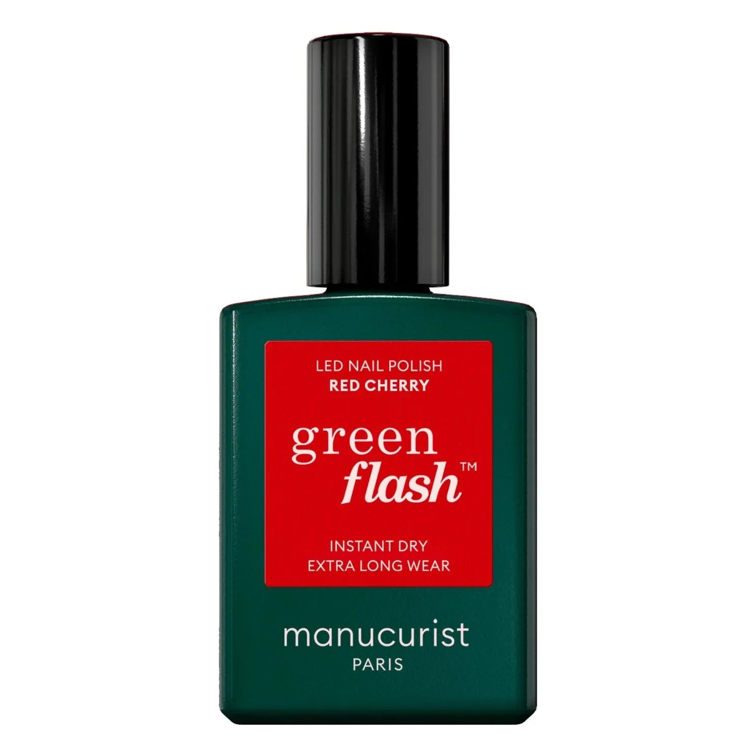 Manucurist - Esmalte Semipermanente Flash Verde - 15 ml | Cereza roja