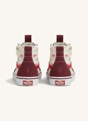Vans - Zapatillas de caña alta SK8-Hi Reissue Burdeos con cremallera