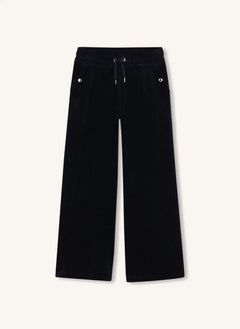 Chloé - Pantalón de terciopelo de algodón orgánico | Azul oscuro