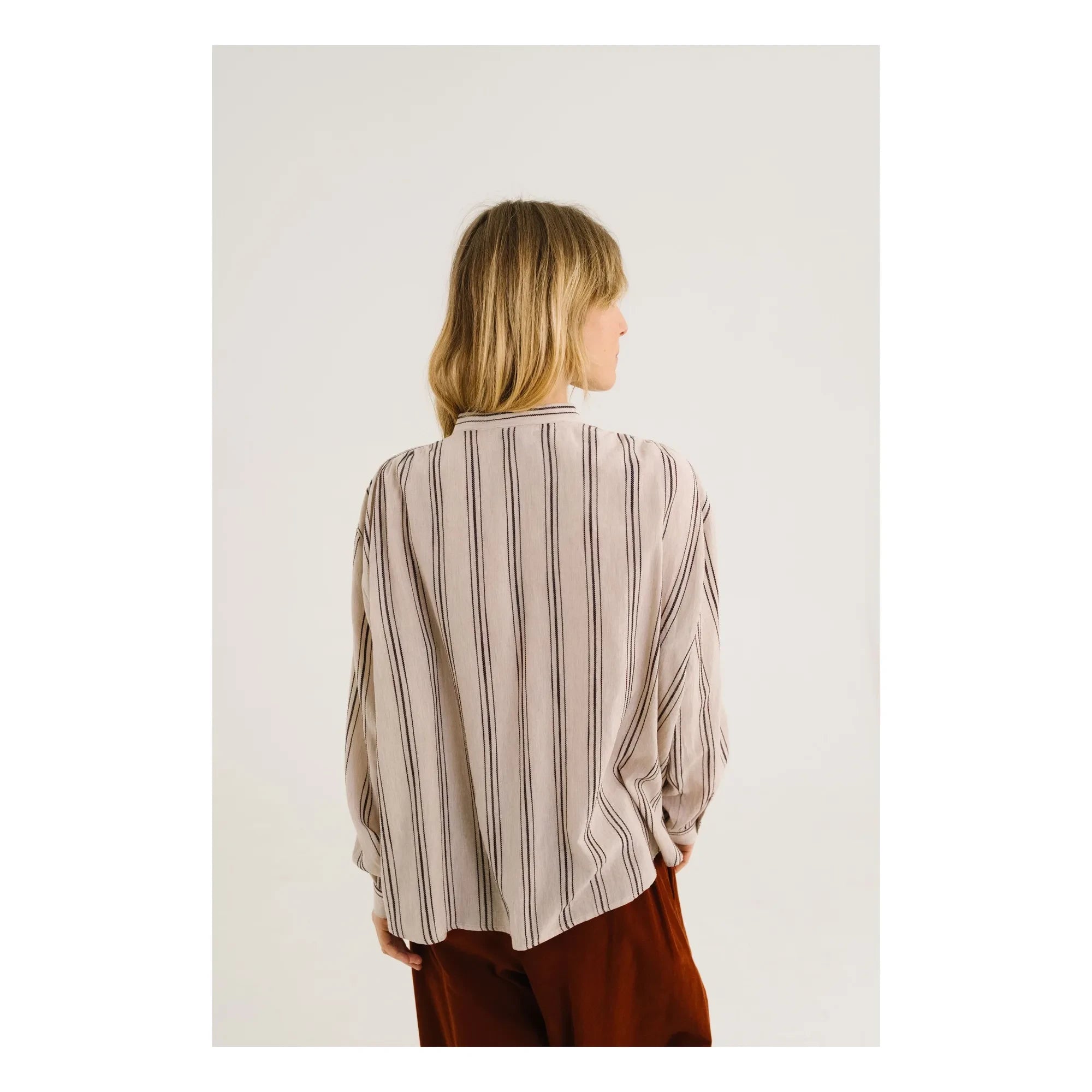 Sacrécoeur - Blusa de rayas Ella Canyon | Beige