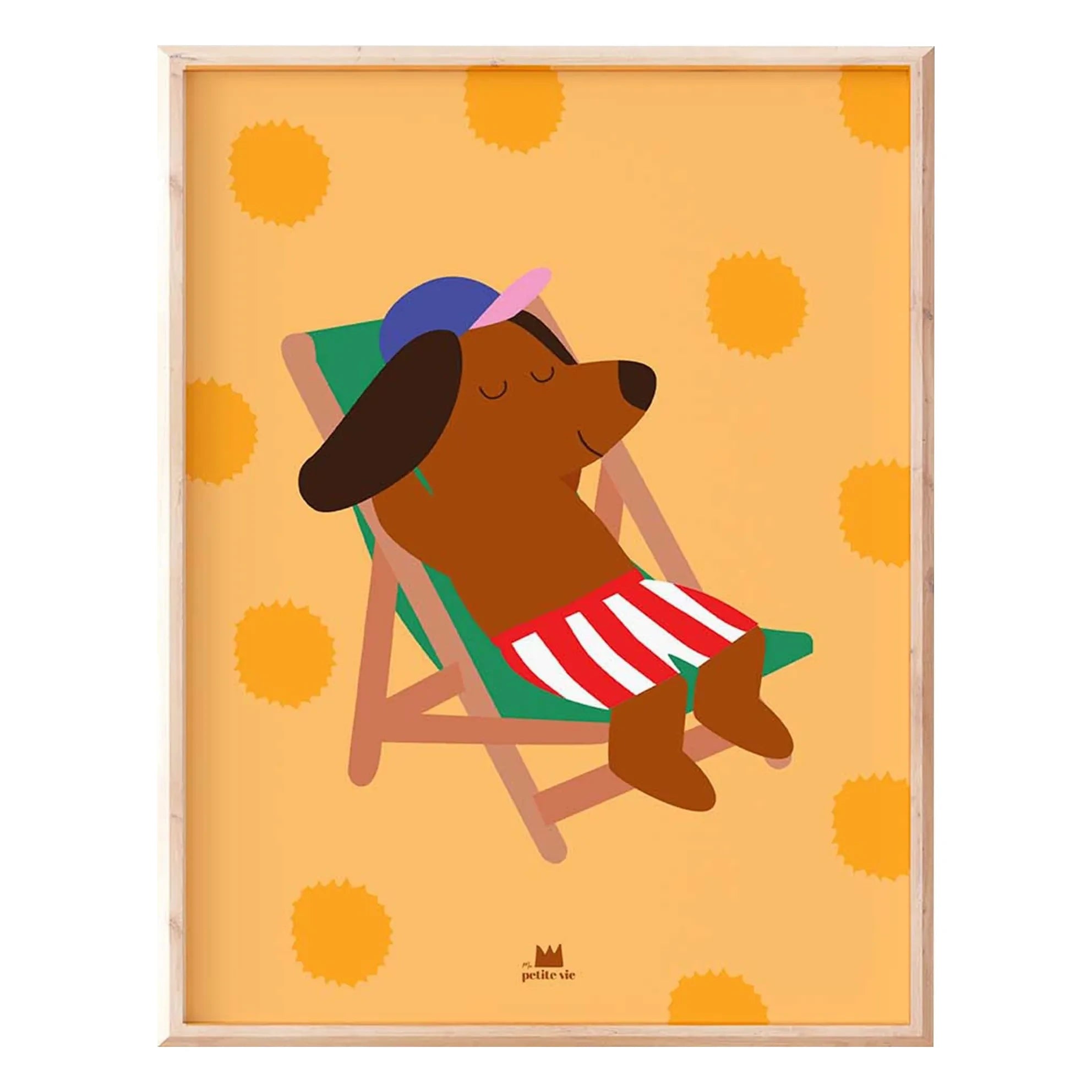 Ma petite vie - Chien Sun póster | Amarillo