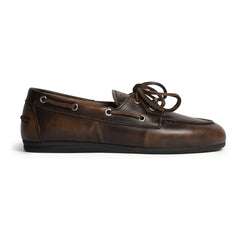 Posa - Zapatos náuticos de piel | Marrones