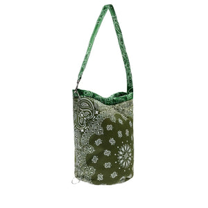 Llámalo por tu nombre - Bolso cubo maxi de algodón | Verde