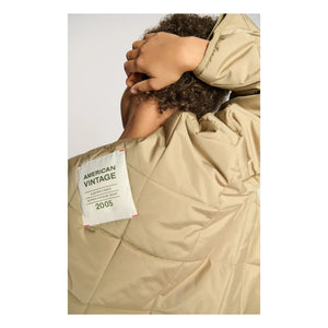 American Vintage - Vowbay Chaqueta Acolchada Repelente al Agua de Fibra Reciclada | Caqui