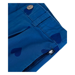 Petit Bateau - Pantalones cortos Bleurie de algodón orgánico | Azul marino