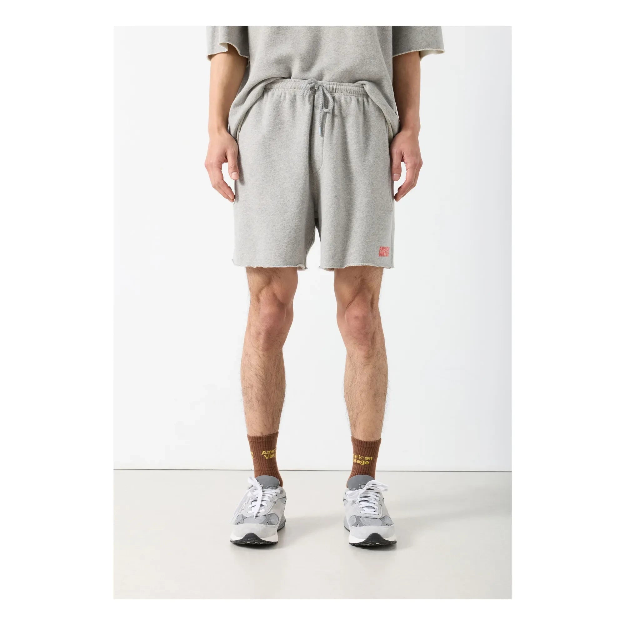 American Vintage - Uni corto | Gris jaspeado
