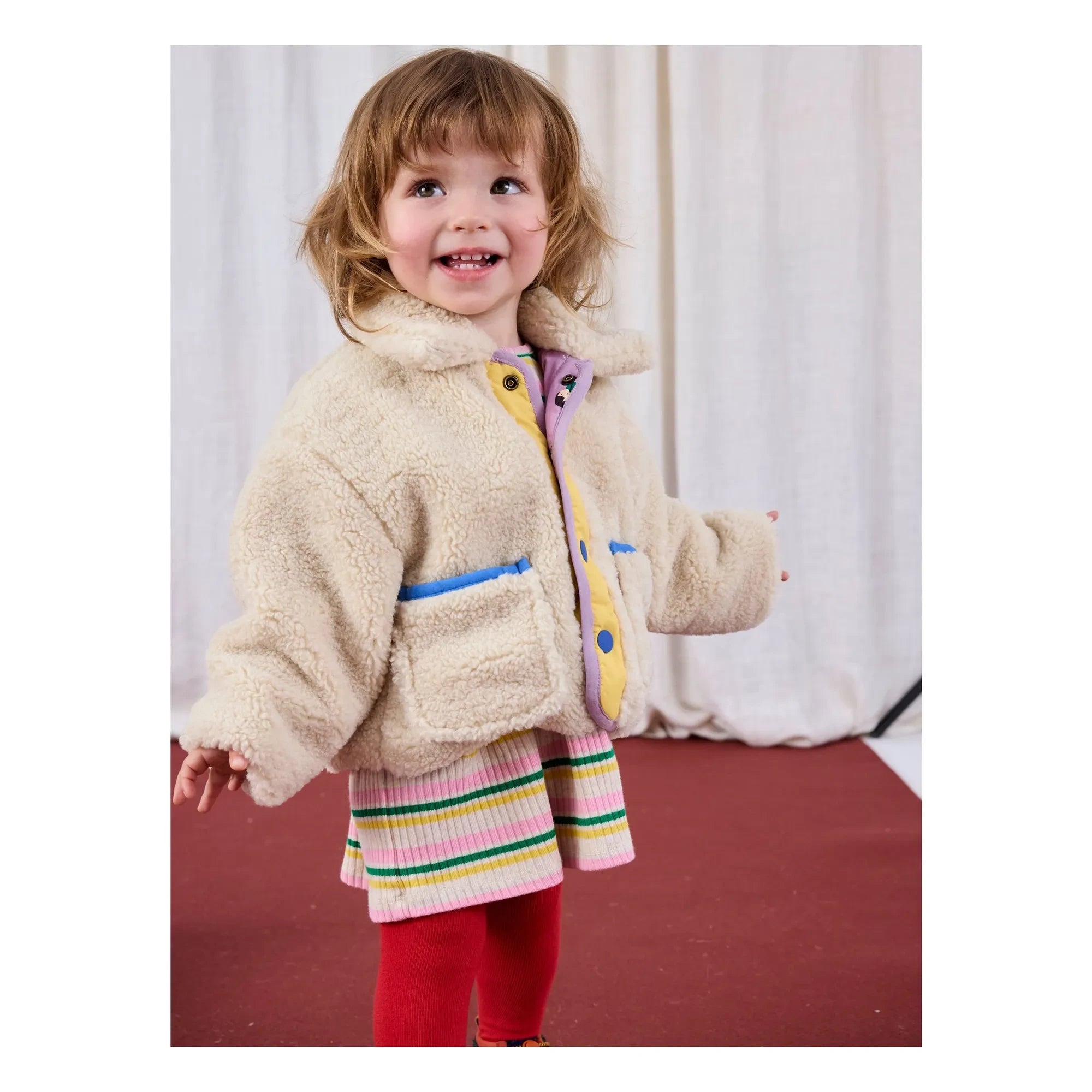 Bobo Choses - Chaqueta Sherpa de Doble Cara con Fibra Reciclada | Lila