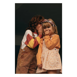 Favorite People - Neighbors Vestido peto con estampado floral Çiçek | Amarillo