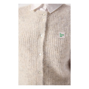 American Vintage - Cárdigan East Alpaca | Gris jaspeado