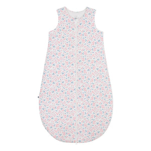 Petit Bateau - Saco de dormir de algodón orgánico Fleurie | Blanco