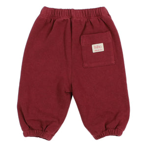 Búho - Bordo Jogger Terciopelo con Cordón