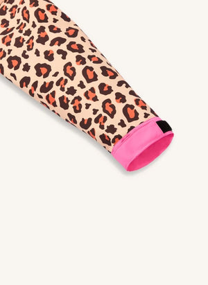 Hello Hossy - Poncho Corto A Prueba de Agua con Estampado de Leopardo | Marrón