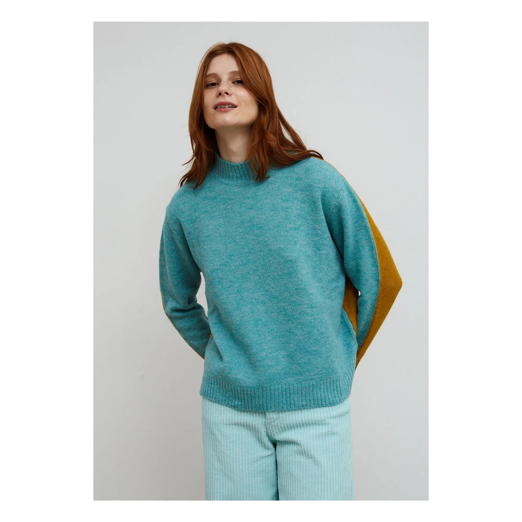 Dr Bloom - Suéter Bicolor Twist | Azul