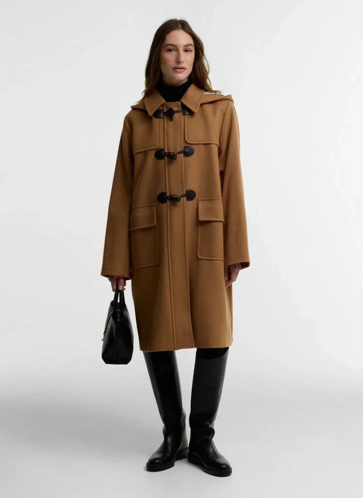 Barbour - Melody Chaqueta Duffle de Lana | Beige