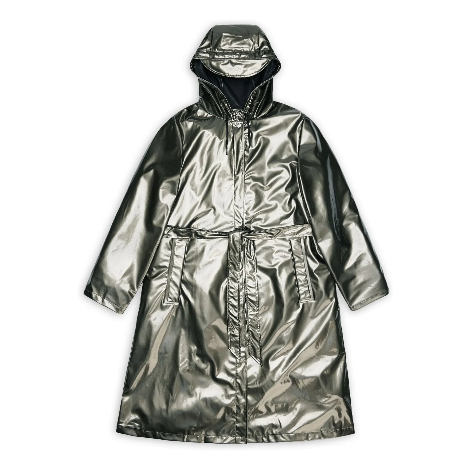 Rains - Abrigo Largo A-Line W3 | Gris carbón
