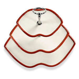 Serax - Soporte para tartas de 3 pisos, Wouters & Hendrix | Rojo