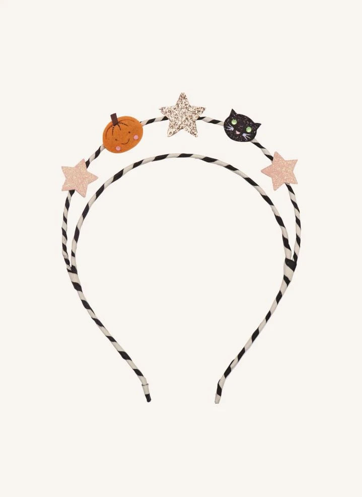 Rockahula Kids - Par de diademas Estrellas de Halloween | Negro