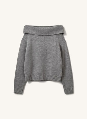 Sofie Schnoor - Sawasy Jersey de Hombros Descubiertos | Gris