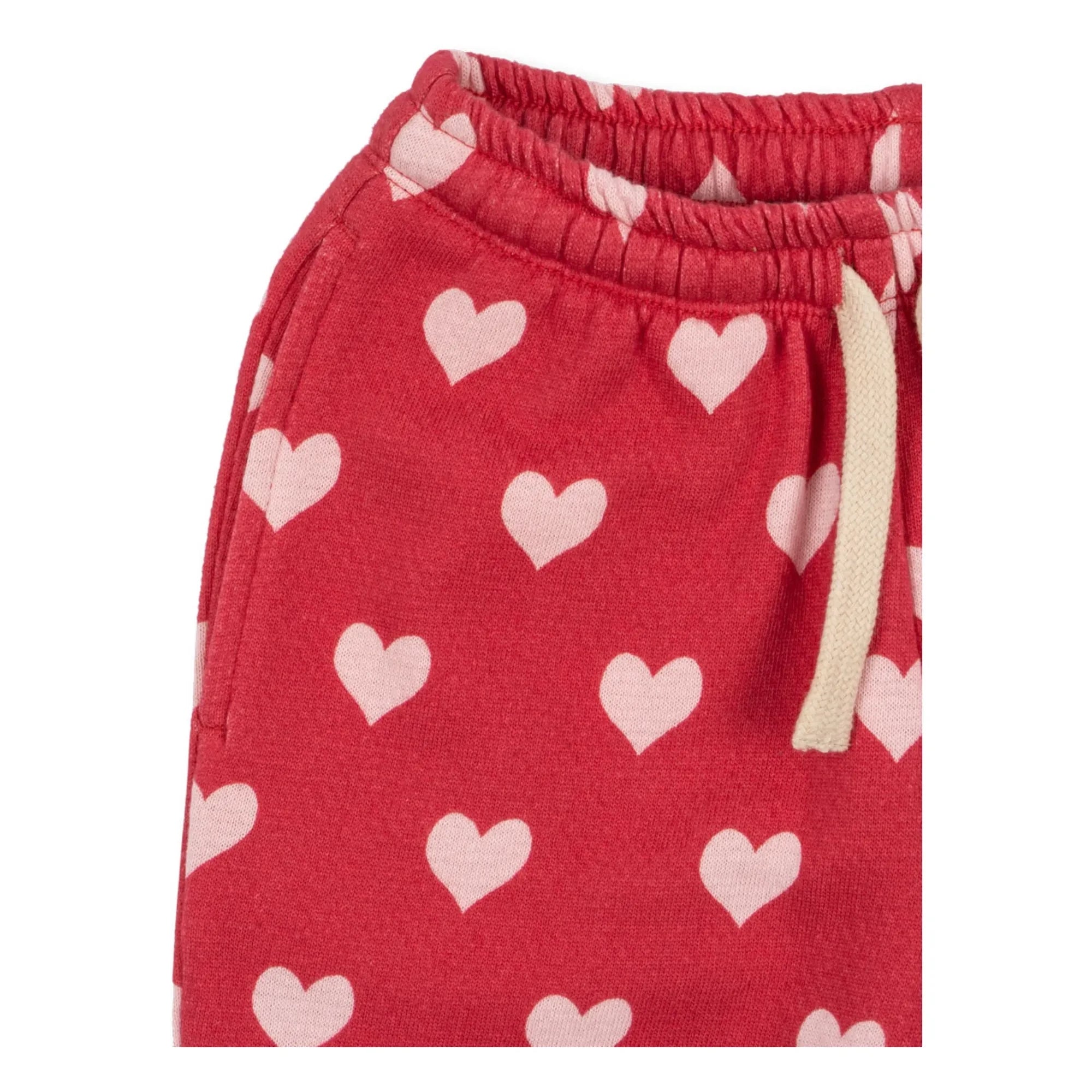 Konges Sløjd - Loupy Lou Jogger Algodón Orgánico Corazones | Rojo