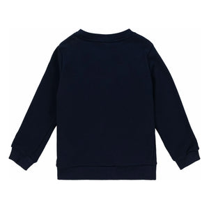 Lacoste - Sudadera de Felpa con Logo de Algodón Orgánico | Azul Marino