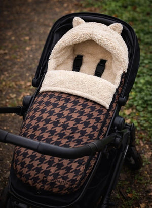 Töastie - Zuecos de diseño de pata de gallo hechos de fibras recicladas | Marrón