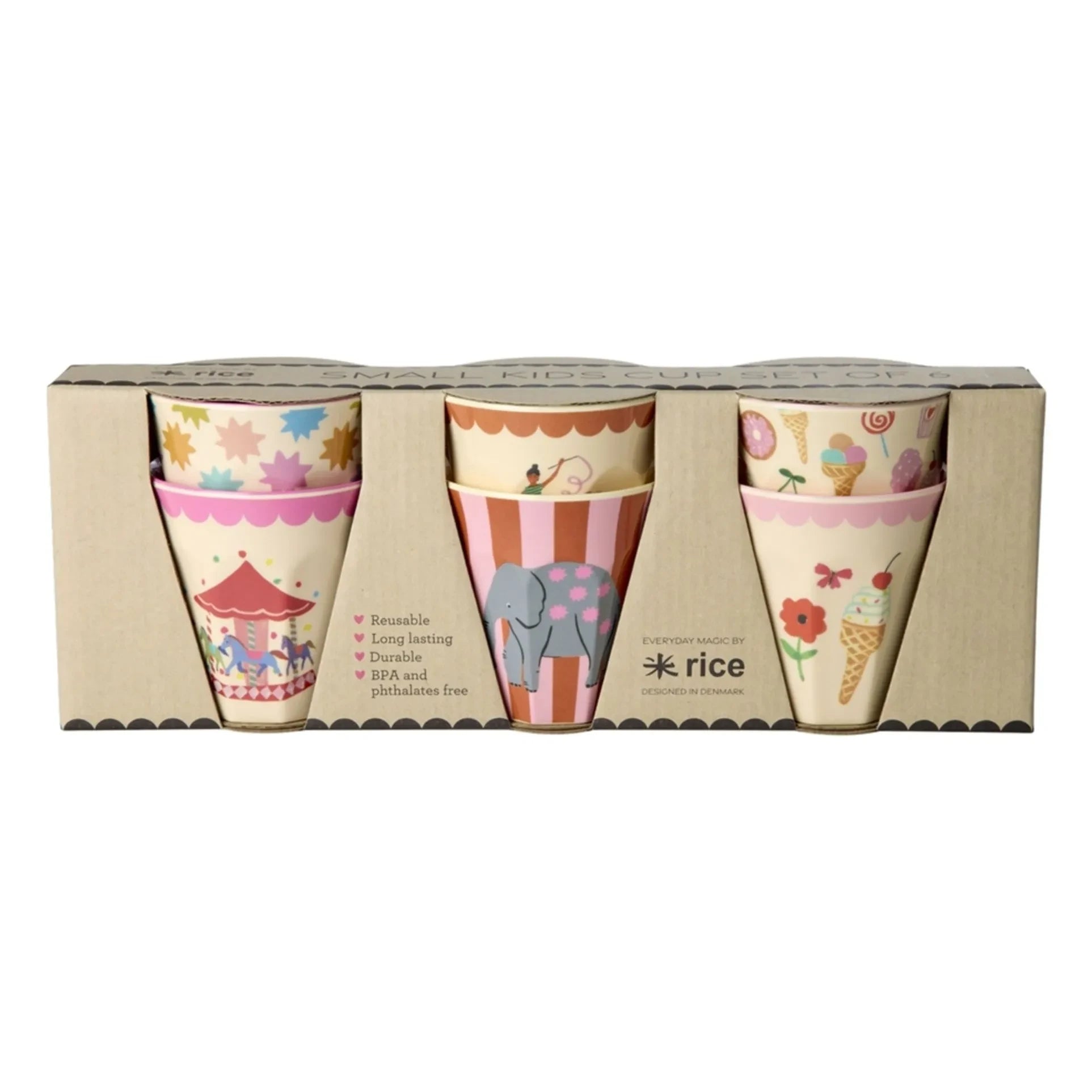 Rice - Vasos Fun Fair - Set de 6