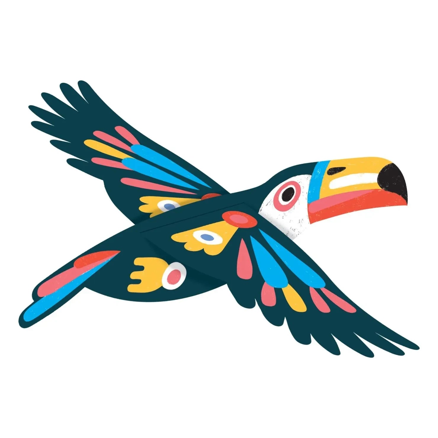 Omy x Gallimard Jeunesse - Set de 6 animales voladores para colgar