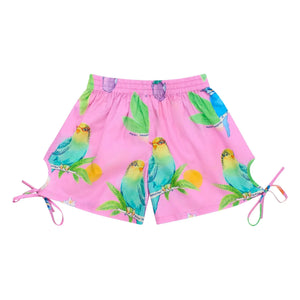 Maison Mangostan - Short Oiseaux | Rosa