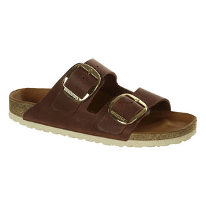 BIRKENSTOCK - Sandalias de cuero Arizona Big Buckle - Colección para mujer | Coñac