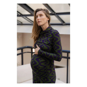 Paloma Collection - Top de embarazo Mathilda Full Moon | Morado