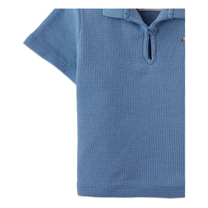 Gingersnaps - Polo con textura de tucán bordado de Timmy | Azul