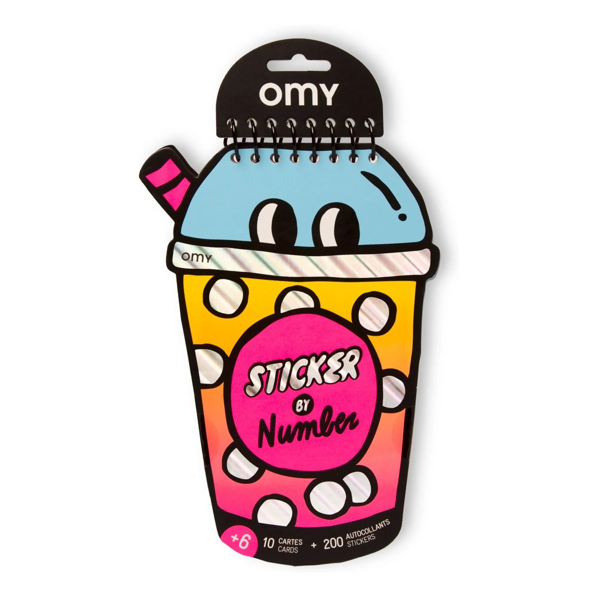 Omy - Libro de actividades con pegatinas de bubble tea