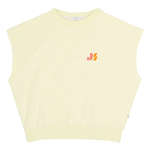 Jenest - Sudadera sin mangas de algodón orgánico Joey 21 | Amarillo pálido