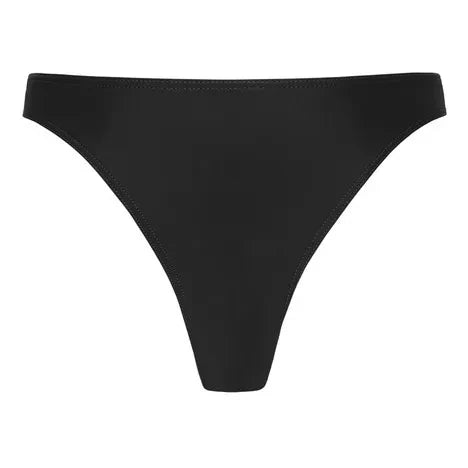 Matteau - Braguita de bikini de tiro alto de los 90 | Negro