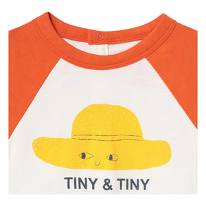 Tinycottons - Body de algodón orgánico y gorro | Blanco